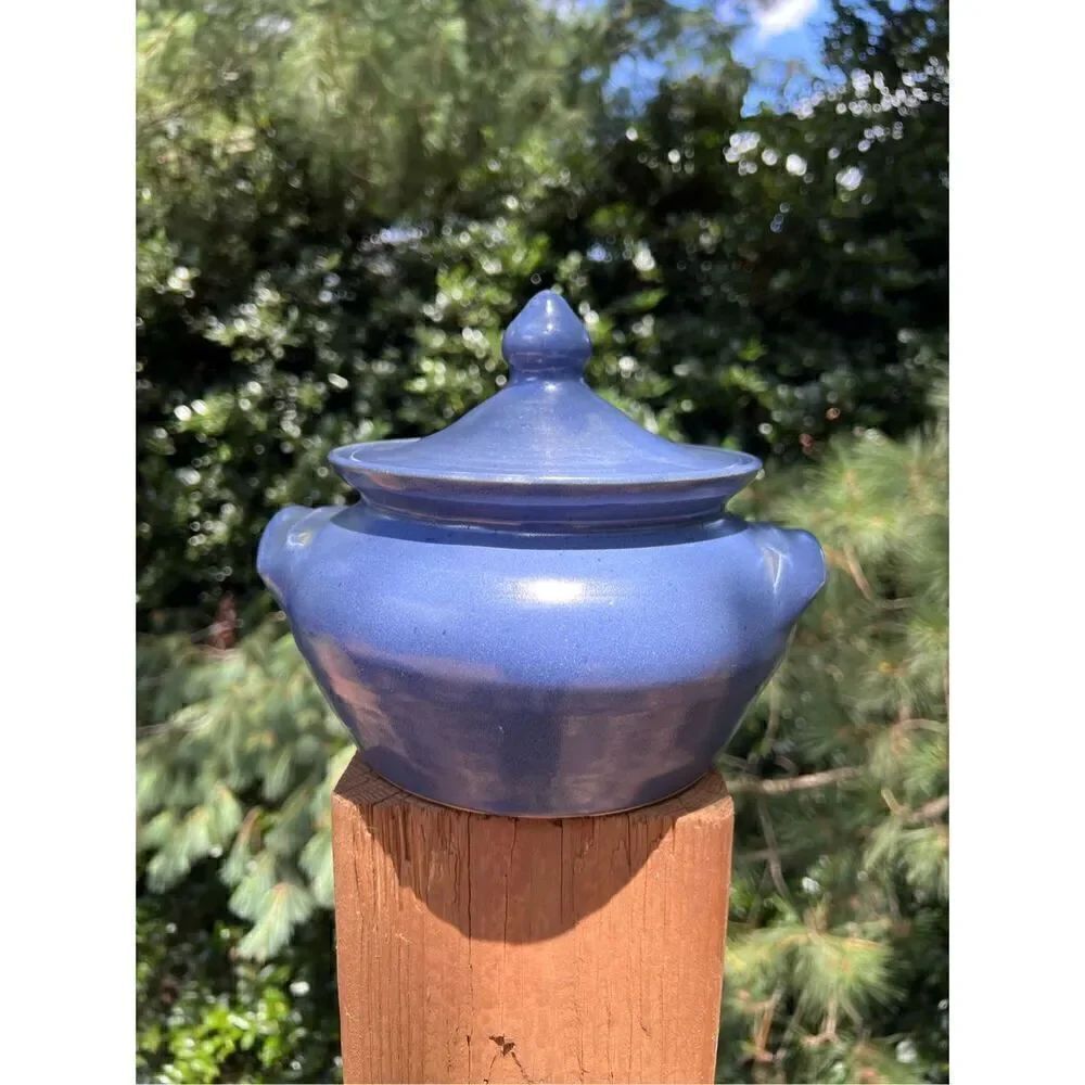 Vintage Shelton Pottery Canister Seagrove NC